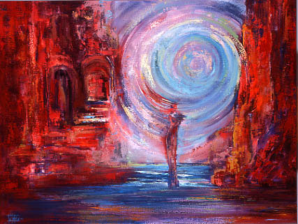 Painting by Toos van Holstein